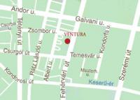 Mapa - Gerand Hotel Ventura Budapeszt